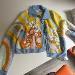House of sunny colorful cardigan